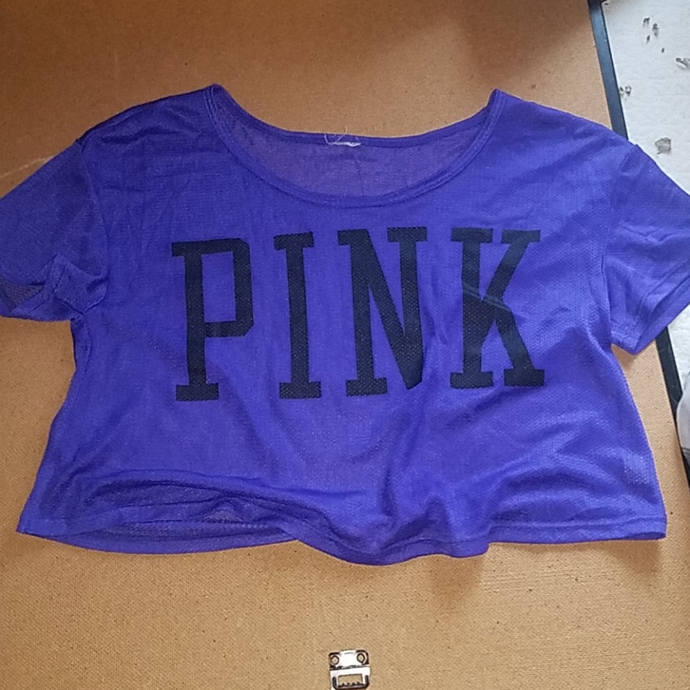 Pink Mesh tee shirt